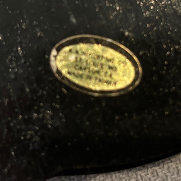 Vintage 10 inch and 6 inch Black Wooden Plate Picture Stands Easels - Picture 5 of 7